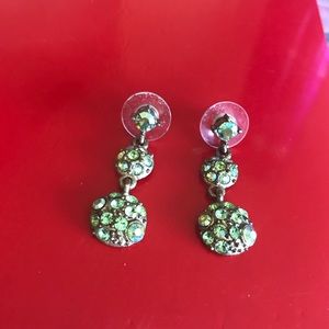 Beatiful Peridot and Crystal Earrings
